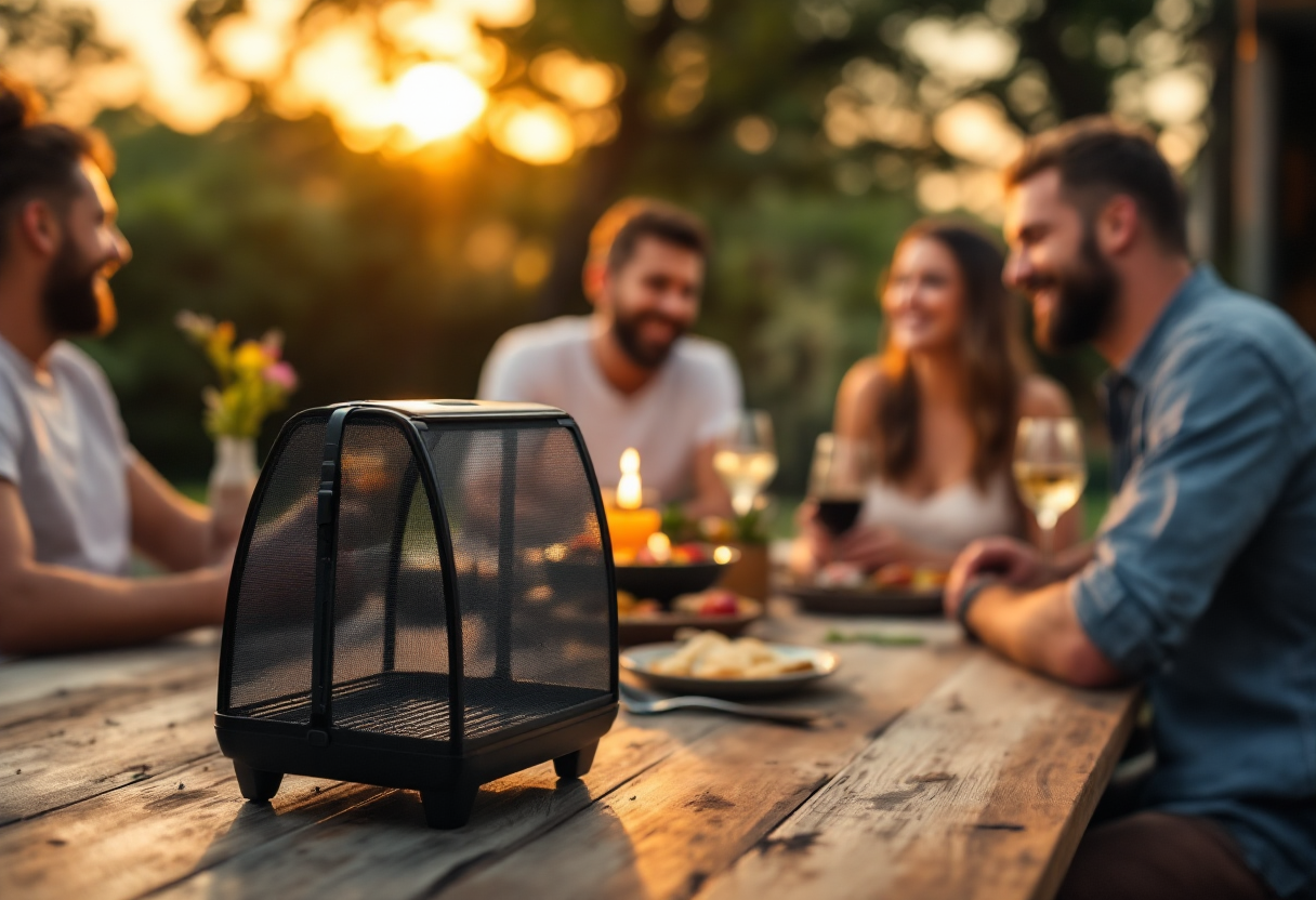 Backyard barbecue use